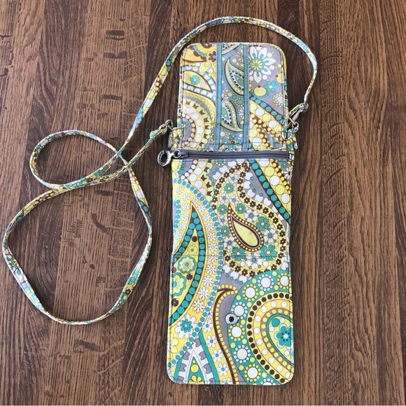 Vera Bradley Lemon Parfait Tiny Traveler Crossbody - Picture 11 of 14